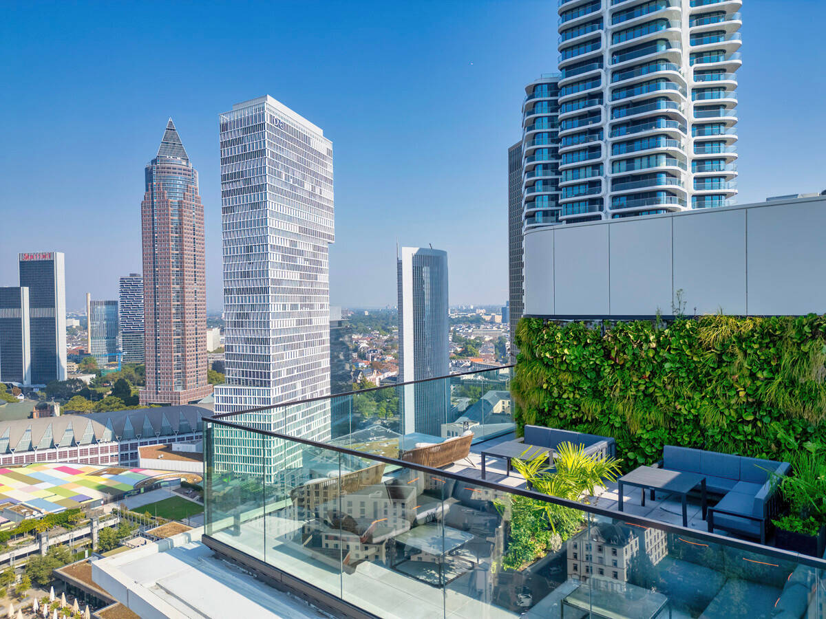 Exklusives Mainhattan: Lichtdurchflutetes Neubau-Apartment mit Skyline-Blick, 60327 Frankfurt am Main (Gallus Gutleutviertel Westend-Süd)