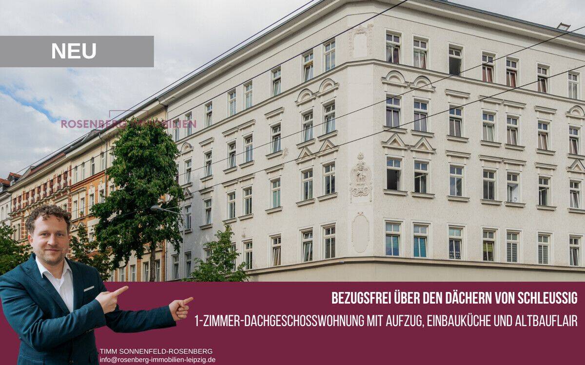 *Bezugsfrei* Charmantes Single-Juwel mit Altbau-Flair in Top-Lage von Leipzig-Schleußig, 4229 Leipzig (Kleinzschocher Plagwitz Schleußig)