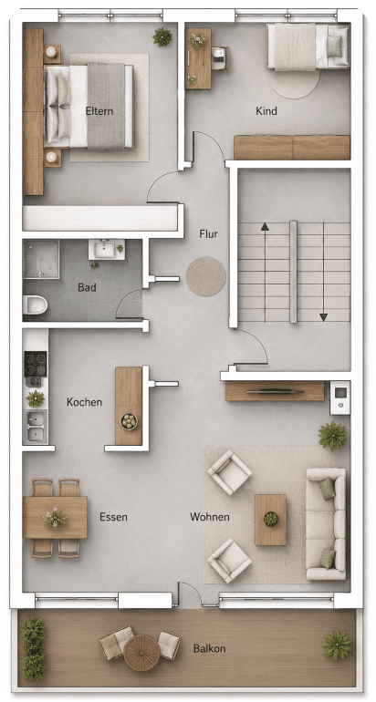 Diese Wohnung überzeugt auf den ersten Blick!, 49124 Georgsmarienhütte
