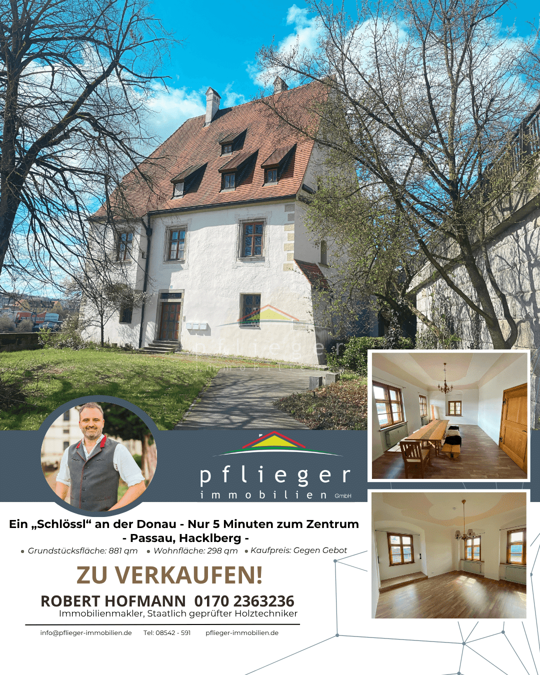 Ein “Schlössl” an der Donau – Nur 5 Minuten zum Zentrum von Passau, 94034 Passau (Altstadt Grubweg Hacklberg Hals)