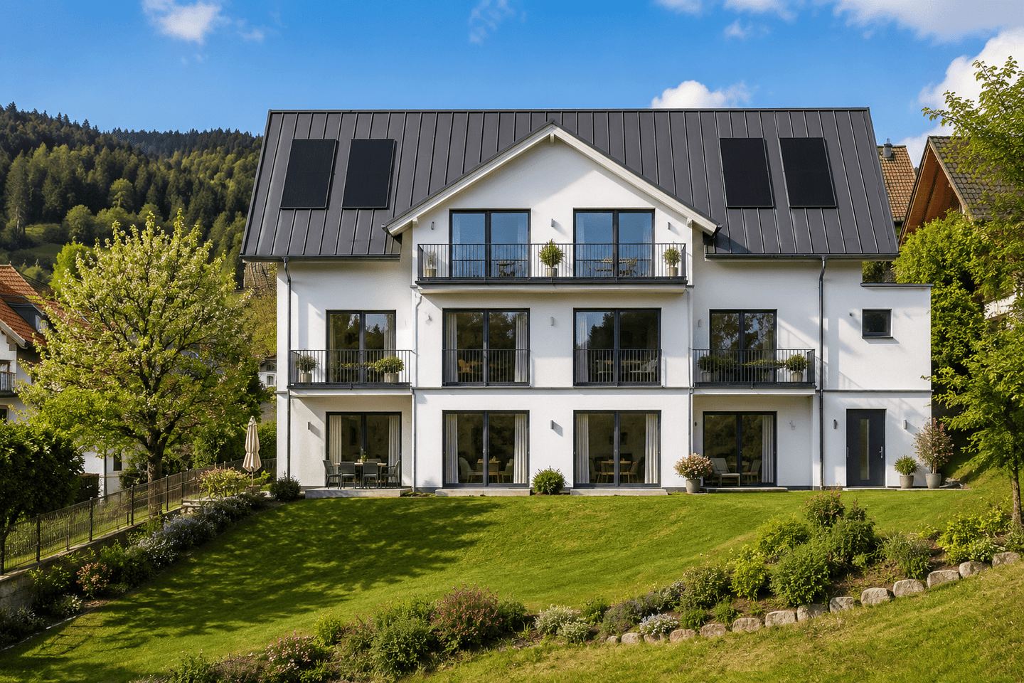 Neubau-Erstbezug in Baiersbronn: 47,22 m² mit Terrasse – modern wohnen in zentraler ruhiger Lage, 72270 Baiersbronn