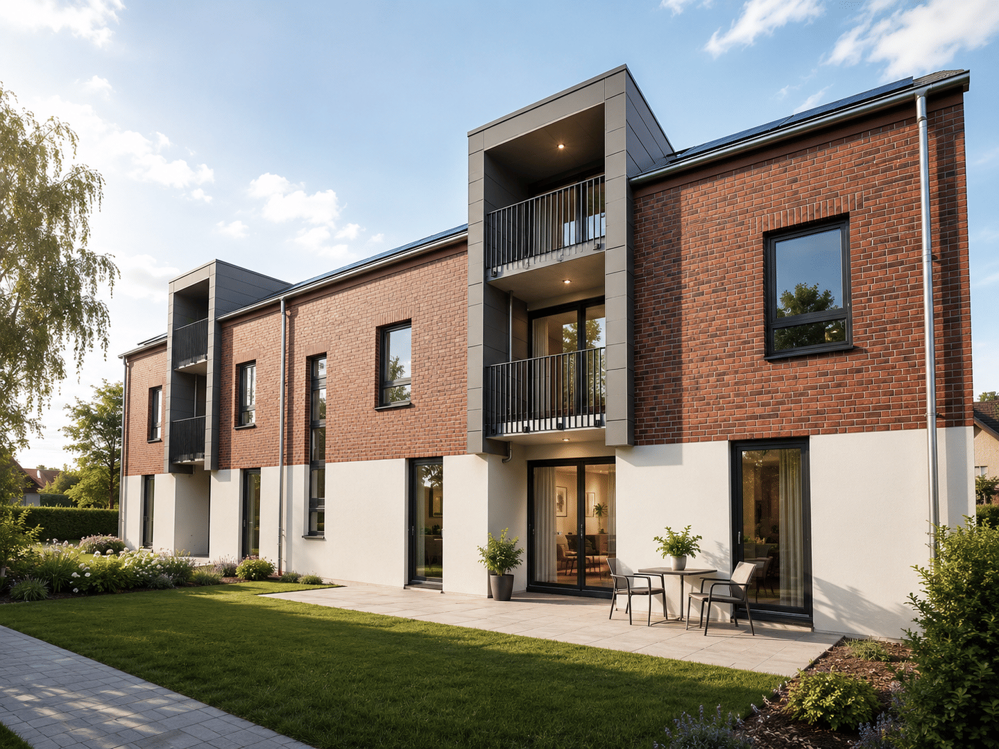 Erstbezug – Moderne 3-Zimmer-Wohnung mit Terrasse, Garten und Keller in Samswegen ca. 84 m², 39326 Niedere Börde