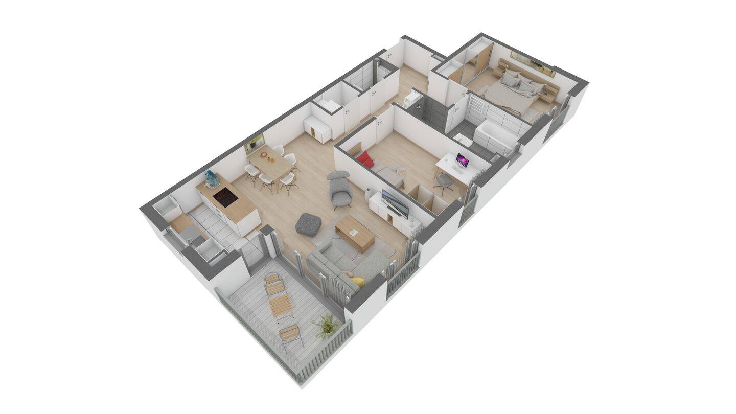 Attraktive 3,5-Zimmer-Wohnung im EG in S-Bahn-Nähe, 63073 Offenbach am Main (Bieber)