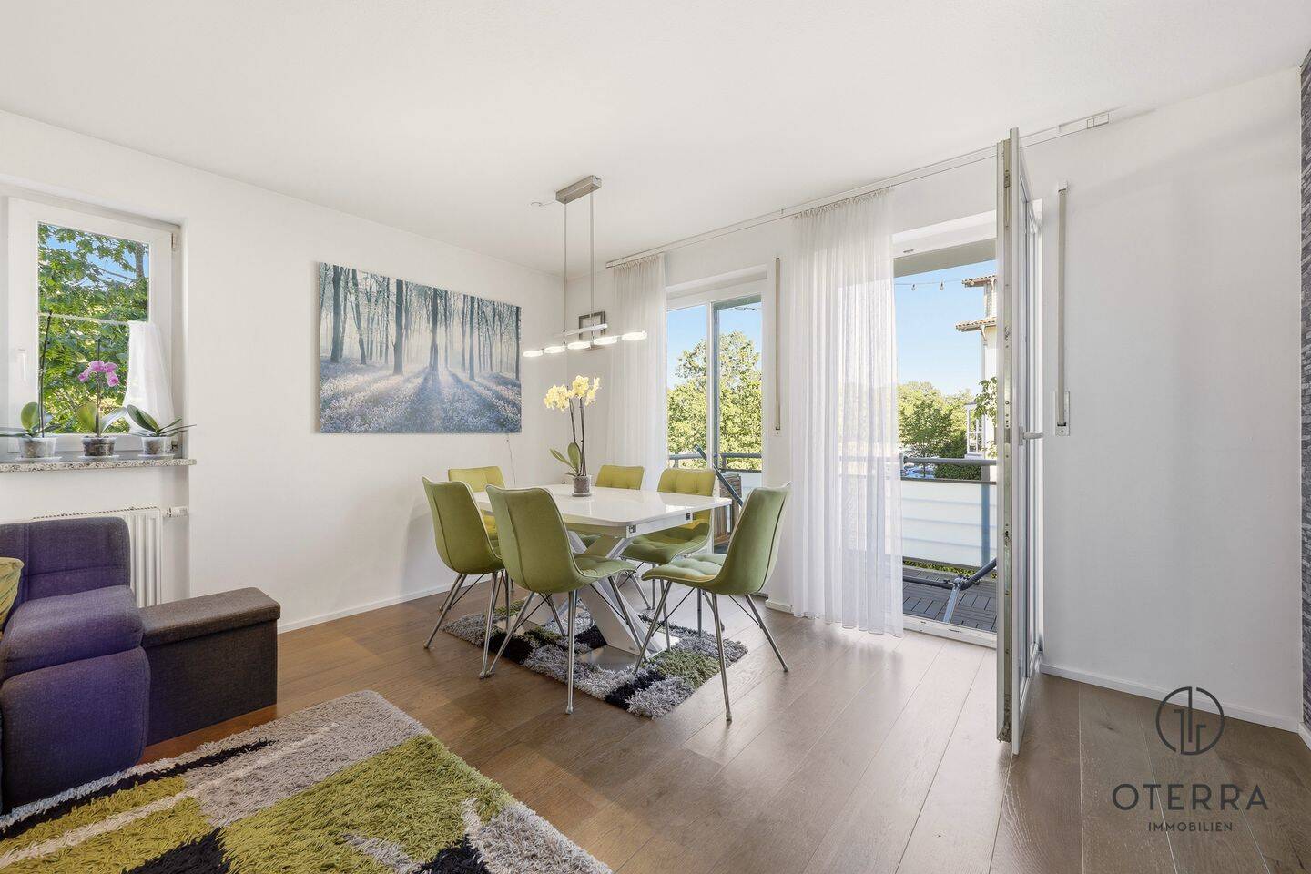 Heimstetten! Gepflegte, helle u. ruhige 4-Zi.-Whg. mit Balkon! Toller Grundriss! 2 Bäder! Seenähe!, 85551 Kirchheim b. München