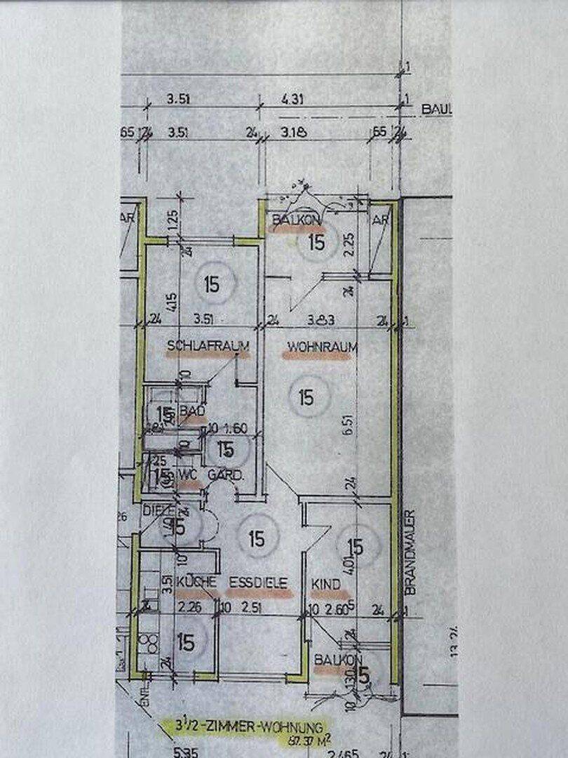 ruhige 3,5 Zimmer Wohnung mit 2x Balkon, 70565 Stuttgart (Dürrlewang Fasanenhof Möhringen Rohr Vaihingen)