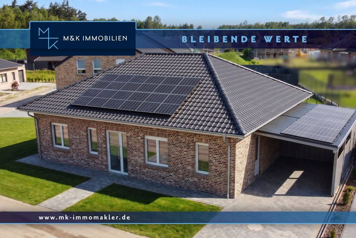 NEUBAU: Moderner Bungalow mit Carport und schönem Garten! Energieeffizienz A+, 49610 Quakenbrück