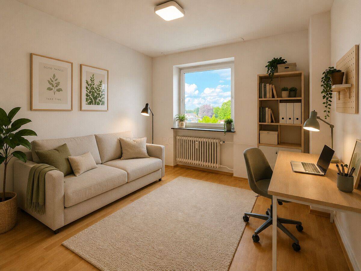 *POVISIONSFREI* Bezugsfertige 3 ZKB mit Balkon, 4. OG, Münchenerstraße, IN-Süd, frisch renoviert