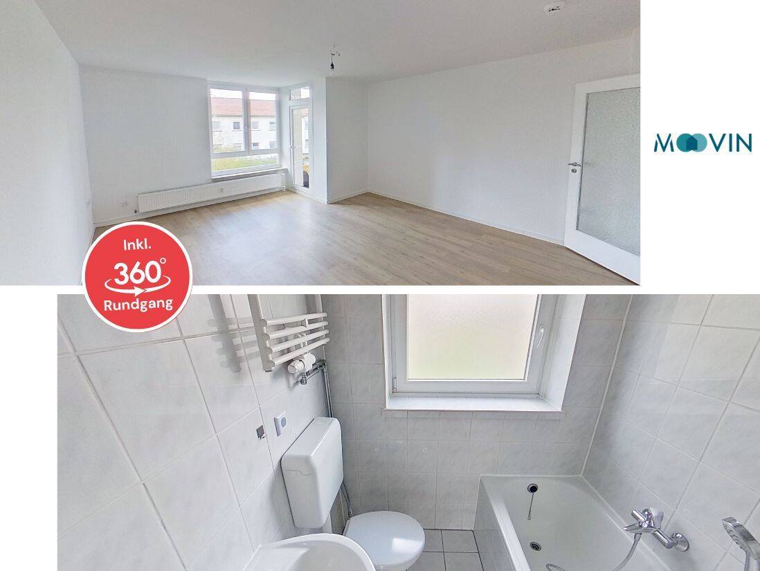 ** Helle 3-Zimmer Wohnung mit TAGESLICHTBAD und BALKON in Roding! **, 93426 Roding