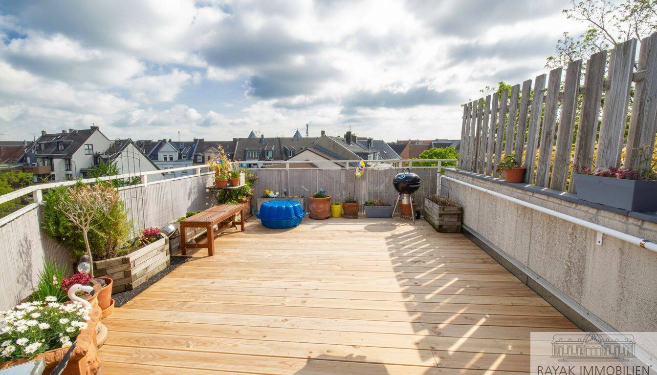 Terrassentraum mit Blick über Benrath!, 40597 Düsseldorf (Benrath Hassels Urdenbach)
