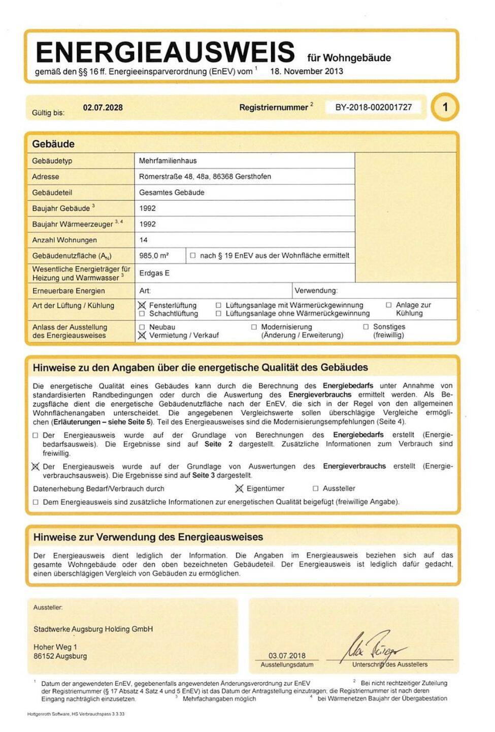 2 Zimmer Wohnung – ein Zuhause, 86368 Gersthofen