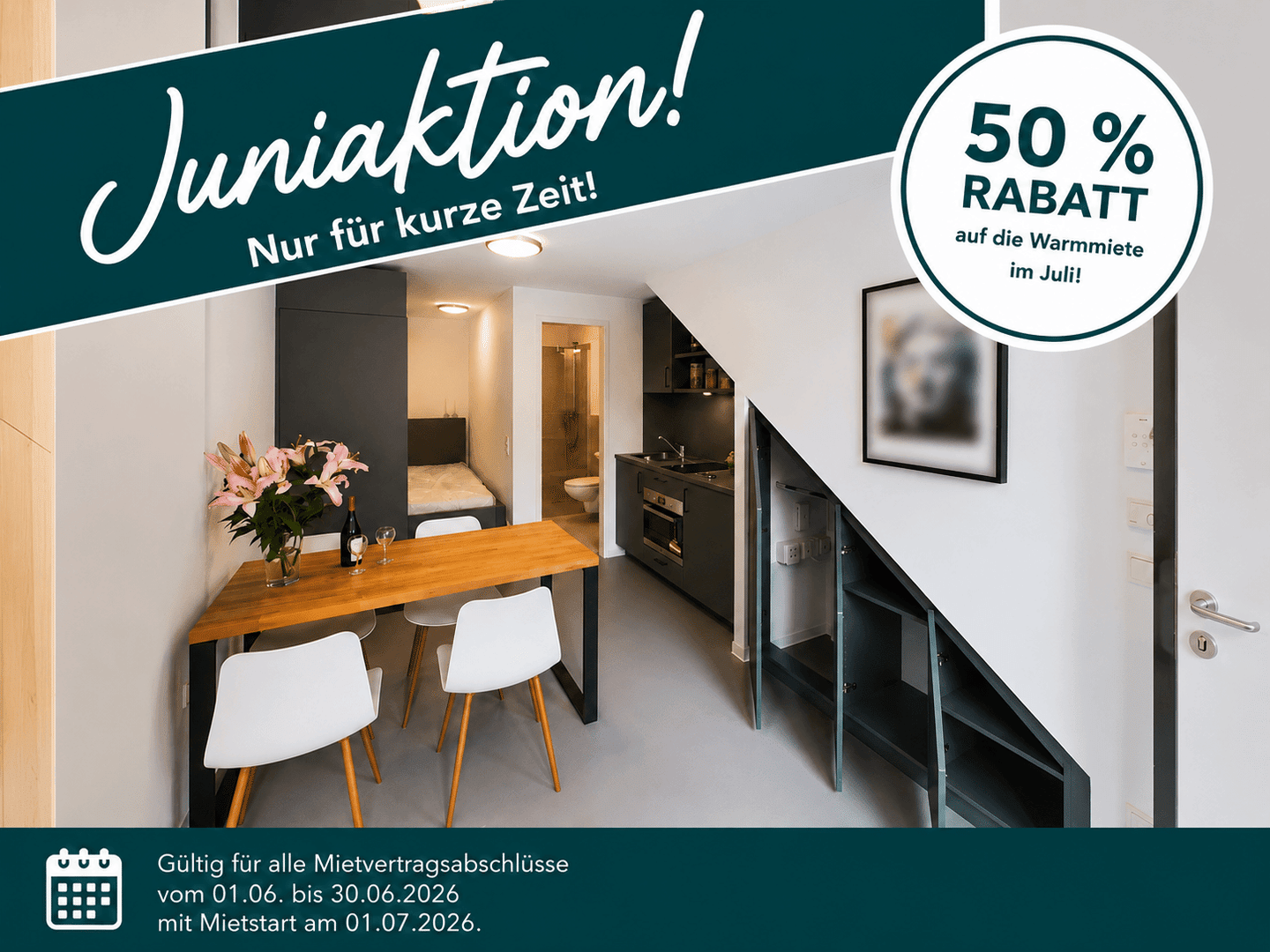 Möbliertes Apartment zentral in Oldenburg | Residence Plus, 26122 Oldenburg (Oldb) (Eversten Innenstadt Wechloy)