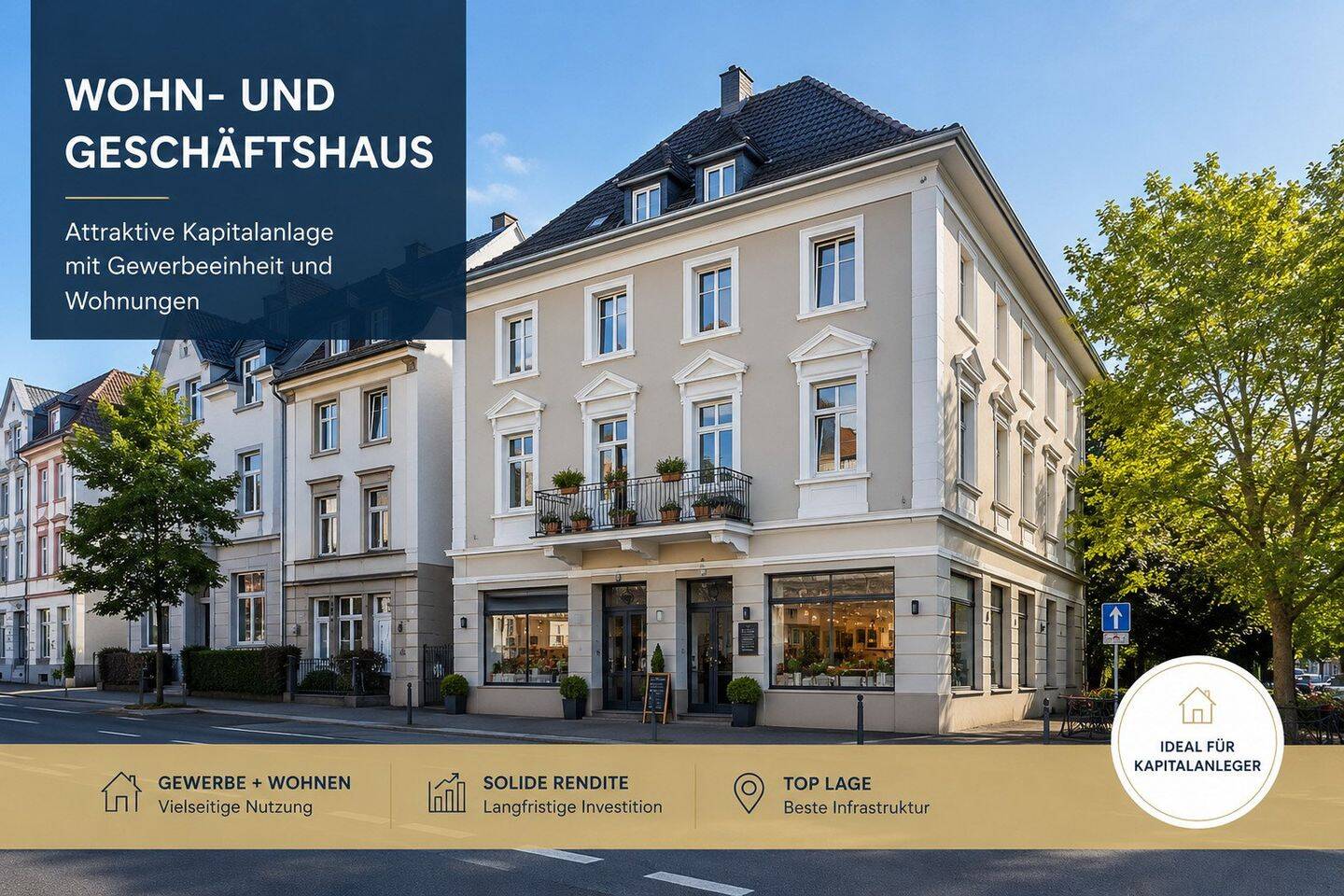 Provisionsfreies Wohn- und Geschäftshaus in Toplage Giesenkirchen – Direkt vom Eigentümer, 41238 Mönchengladbach