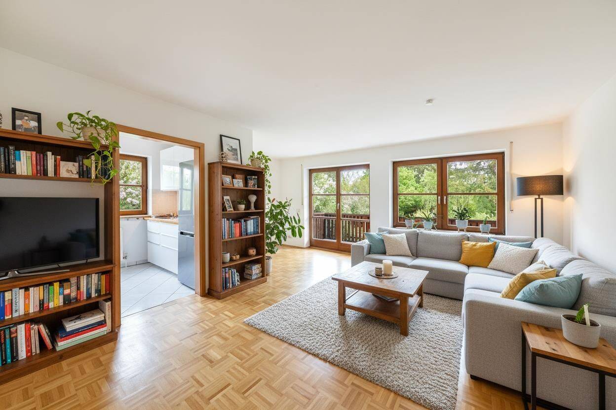 Freie 3-Zimmer-Wohnung mit Balkon und eigenem Garten, 81249 München (Allach-Untermenzing Aubing-Lochhausen-Langwied Pasing-Obermenzing)