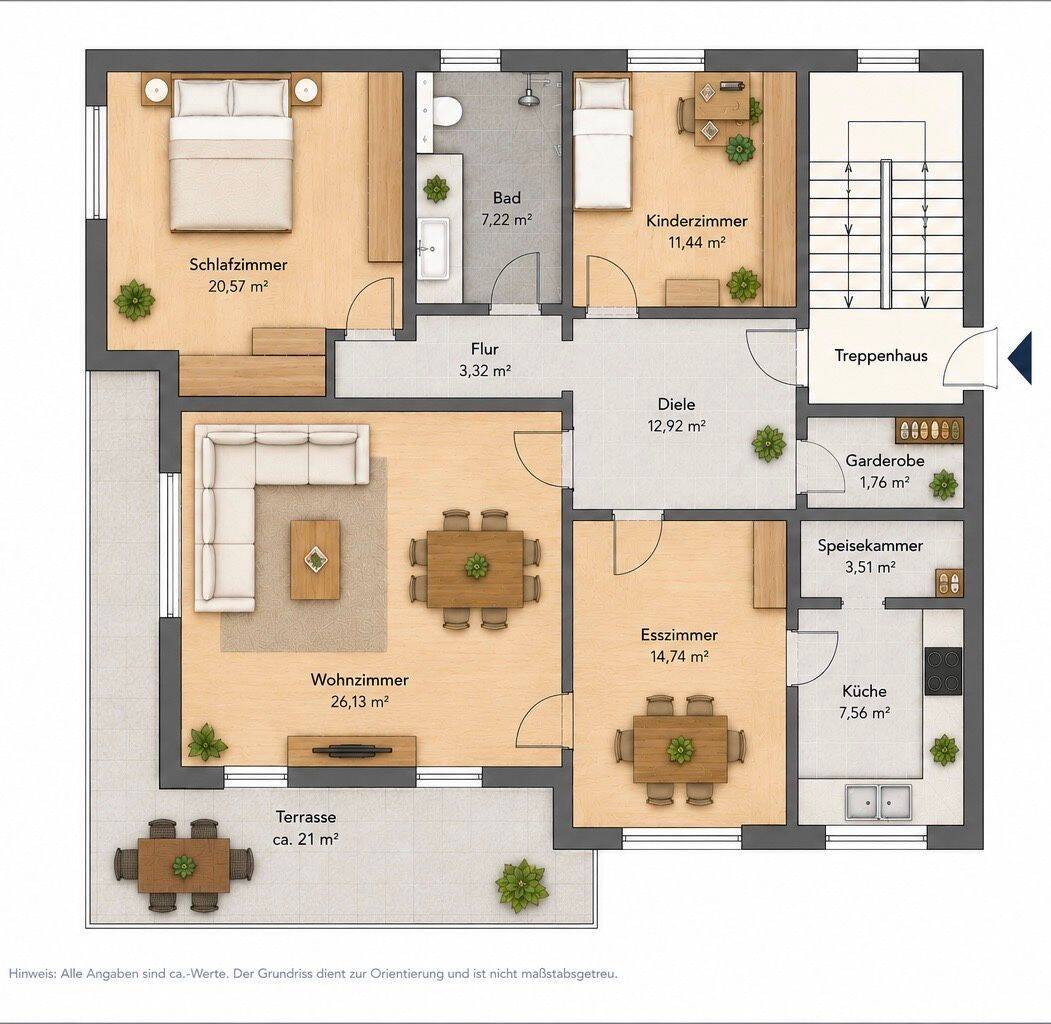 120m2 EG Wohnung mit Terrasse | großer Garten | neues Bad | Rohrenfels, 86701 Rohrenfels