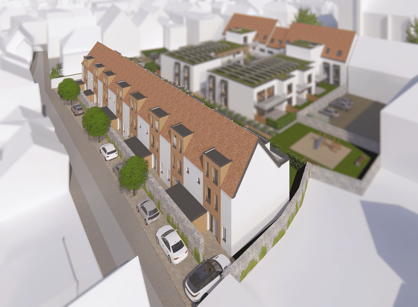 Neubau-Reihenmittelhaus in Lemgo-Mohlenstraße | ca. 162 m² | Ausbauhaus, 32657 Lemgo