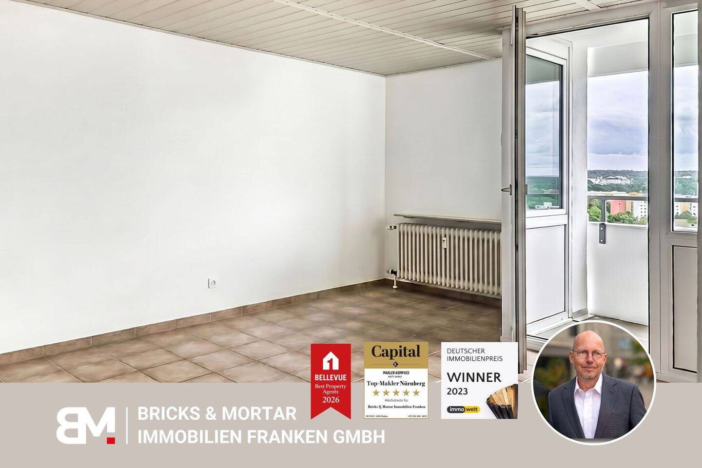 Charmante 1-Zimmer-Wohnung mit Balkon in Nürnberg-Langwasser, 90471 Nürnberg (Dutzendteich Langwasser Neuselsbrunn Stadion Zollhaus)