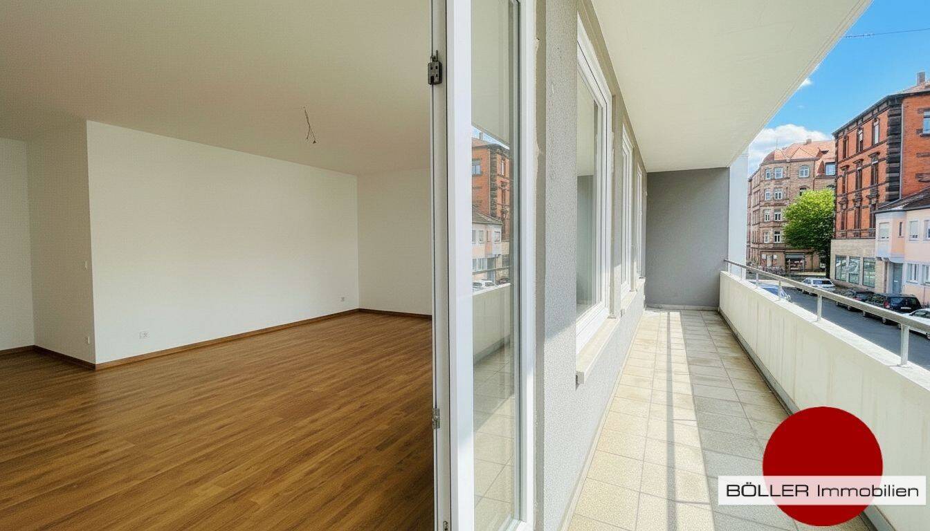 Life is beautiful! Schöne 3-Zi. Wohnung mit Balkon in St. Johannis., 90419 Nürnberg (Kleinweidenmühle Sankt Johannis)