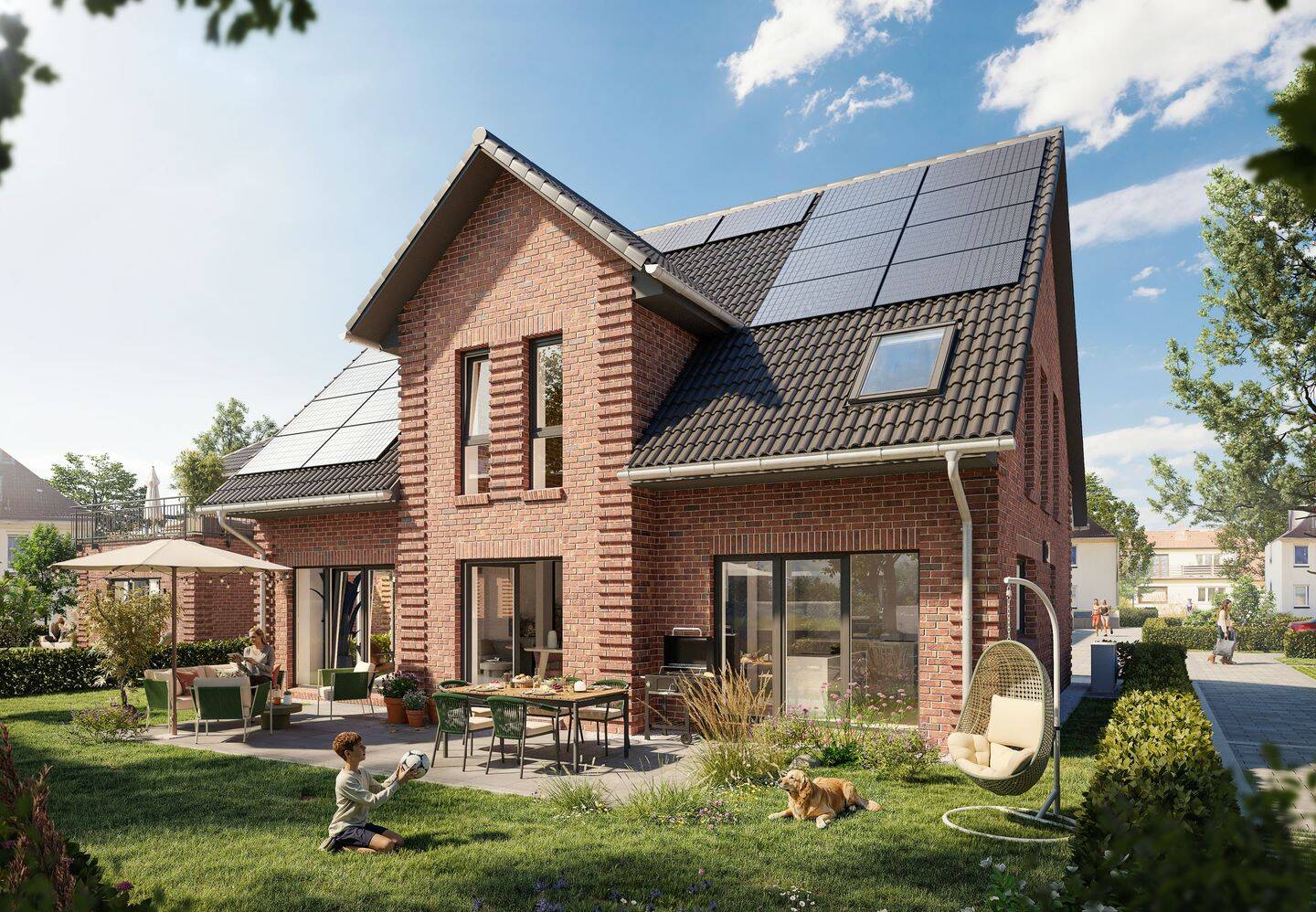 Neubau-Kapitänshaus (A1), 6 Zimmer, 195 m² Wohnfläche, 400 m² Grundstück * provisionsfrei * KfW-förderfähig * Energieeffizienzhaus 40 *, 22589 Hamburg (Altona Blankenese Iserbrook Osdorf Sülldorf)