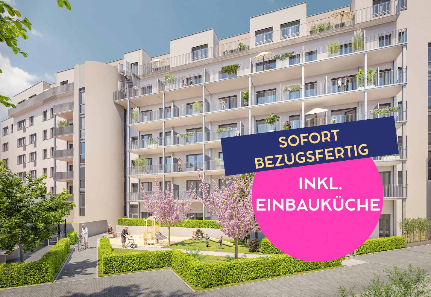 Wohnen über den Dächern: 3-Zimmer-Neubau-Maisonette mit zwei Dachterrassen, 90443 Nürnberg