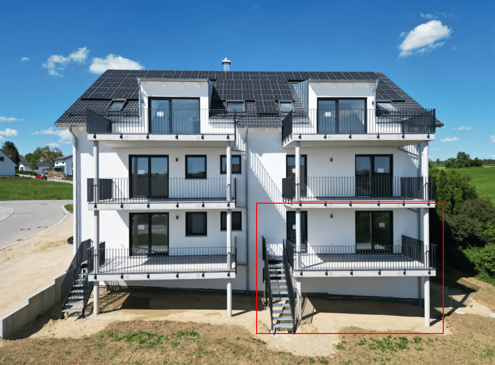 NEUBAU Erstbezug: 3-Zimmer Erdgeschosswohnung mit Garten!!!, 84098 Hohenthann