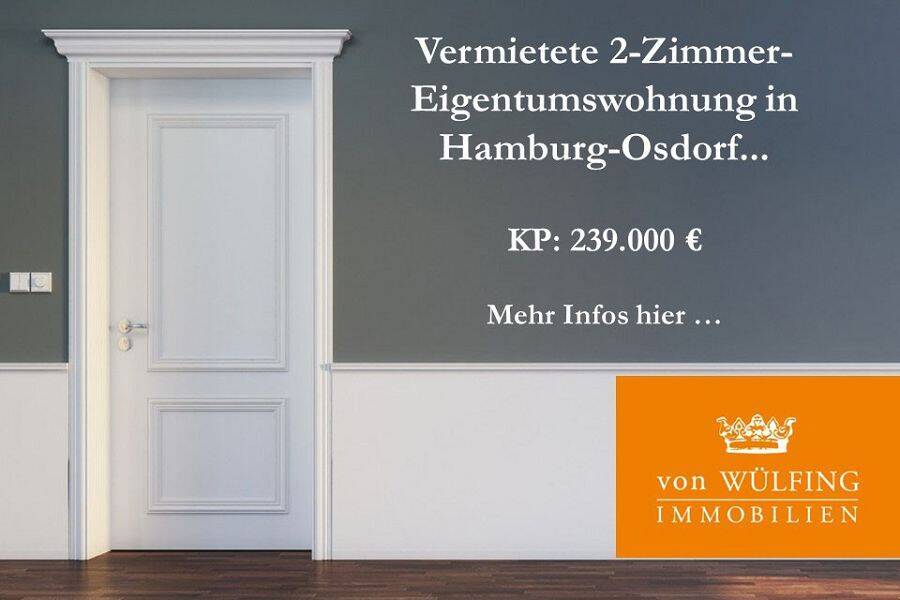 Vermietete 2-Zimmer-Eigentumswohnung in Hamburg-Osdorf…, 22549 Hamburg (Altona Bahrenfeld Lurup Osdorf)