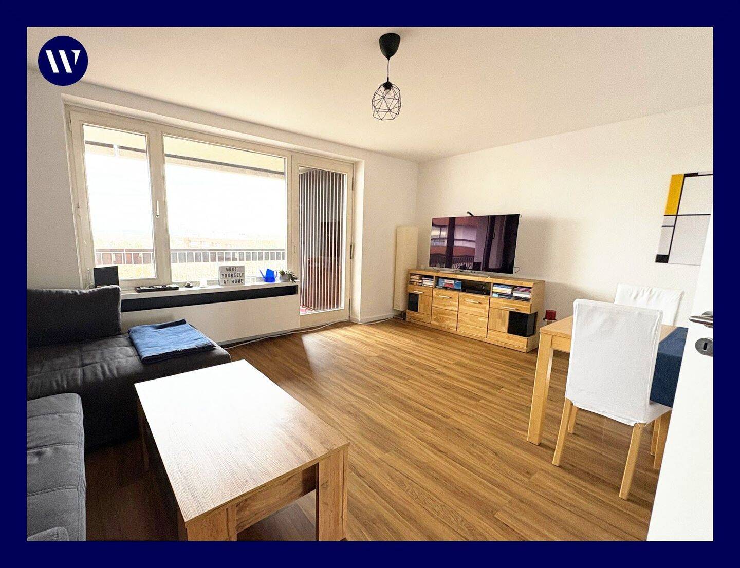 Hell & modern & viel Platz: sanierte 3 Zimmer, Balkon, guter Schnitt, neues Bad mit Wanne + Dusche, 50968 Köln (Rodenkirchen)