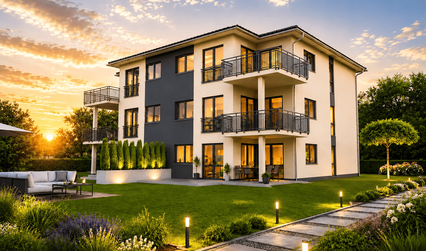 Neubau-Erstbezug: Lichtdurchflutete 3-Zimmer-Wohnung mit Balkon – Individuell gestaltbar, 55543 Bad Kreuznach