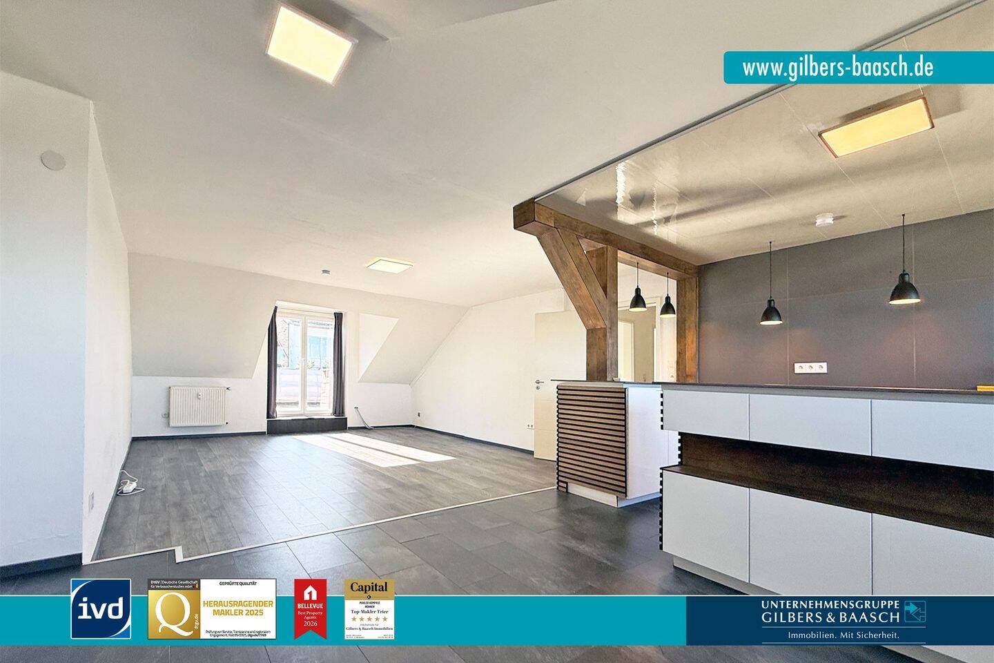 Pellingen: Bezugsfreie 3-Zimmer-Wohnung mit Dachterrasse in ruhiger Höhenlage, 54331 Pellingen
