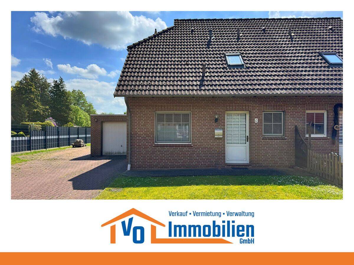 Gepflegte Doppelhaushälfte mit Garten und Garage in zentraler Siedlungslage von Ostgroßefehn, 26629 Großefehn