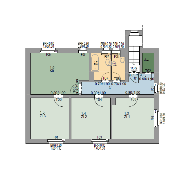 Schöne 3-Zimmerwohnung in Perl-Nennig, Oberwiesstr. 29, OG, 66706 Perl