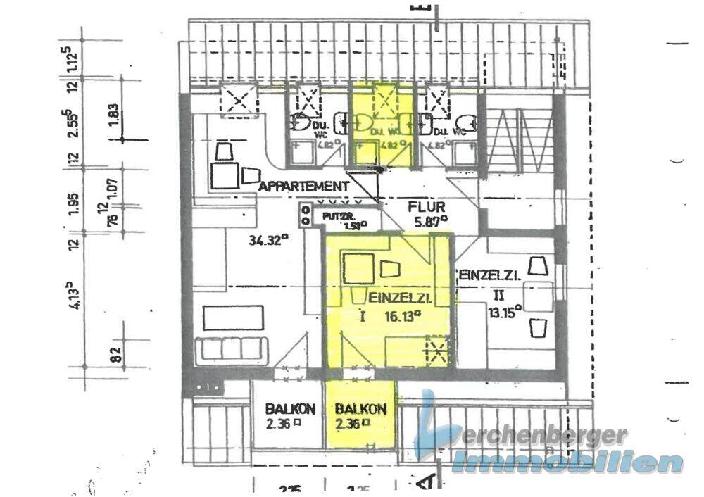 Möbliertes DG-Zimmer mit Kochnische zentrumsnah in Plattling, 94447 Plattling