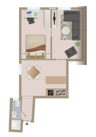 Dachgeschoss Wohnung 2-Zimmer, 21033 Hamburg (Bergedorf Billwerder Lohbrügge)