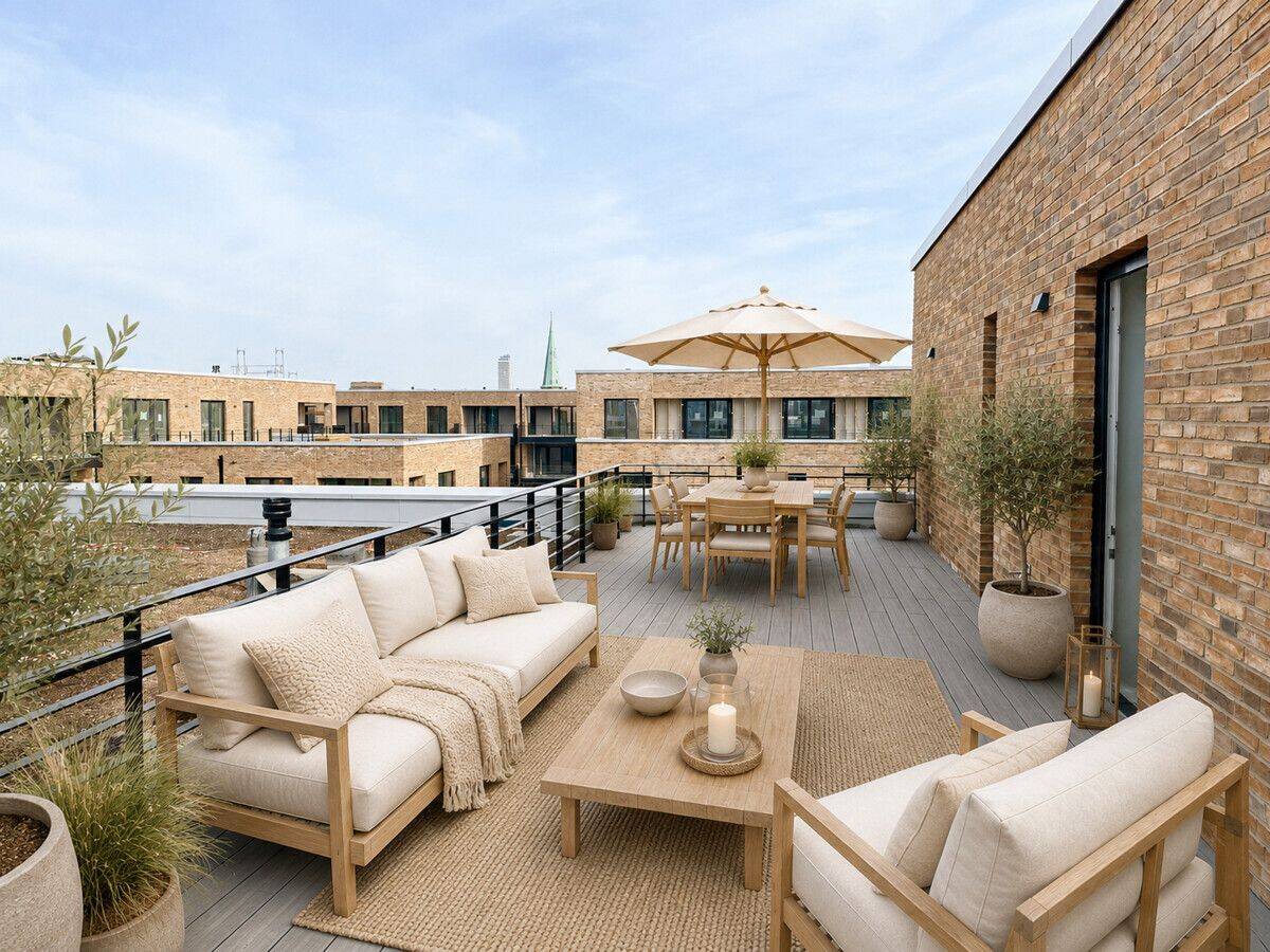 Erstbezug: Erstklassige 4-Zimmer-Neubauwohnung mit großer Dachterrasse, 23570 Lübeck (Travemünde)