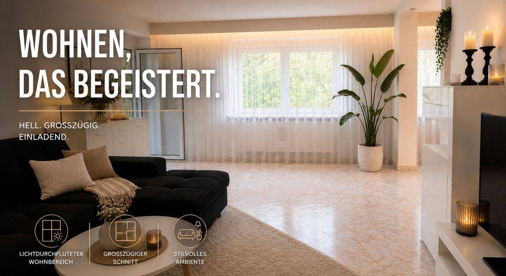 Einziehen & wohlfühlen: Top-gepflegte 4,5-Zimmer-Wohnung mit Balkon und TG-Platz, 72766 Reutlingen
