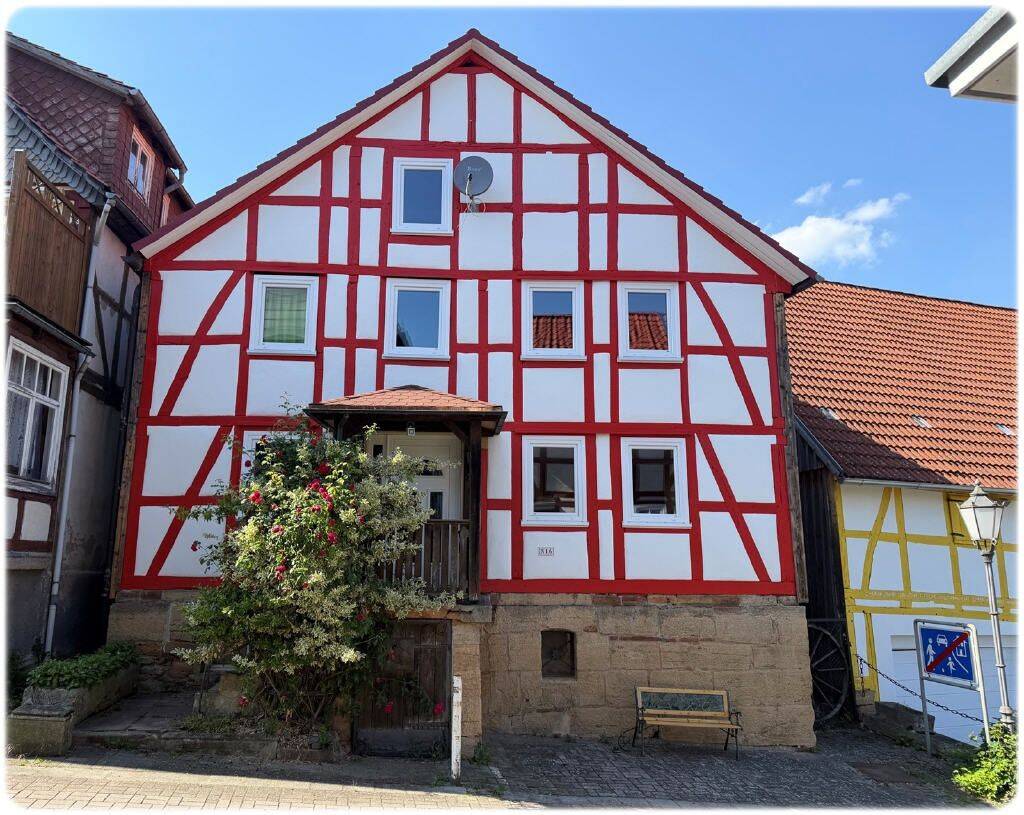 Altstadtjuwel in Waldeck: Fachwerkhaus mit Terrasse und Blick ins Grüne!, 34513 Waldeck