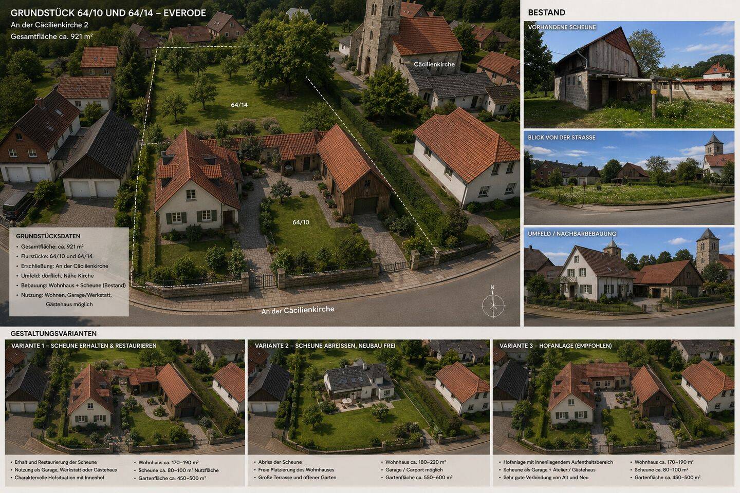 Großzügiges Baugrundstück mit vielfältigen Möglichkeiten! Historischer Ortskern, 31084 Freden (Leine) (Everode)