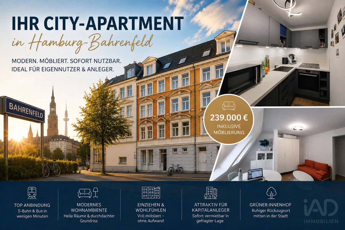 Stilvolle Dachgeschosswohnung in Hamburg mit sofortigem Nutzwert
