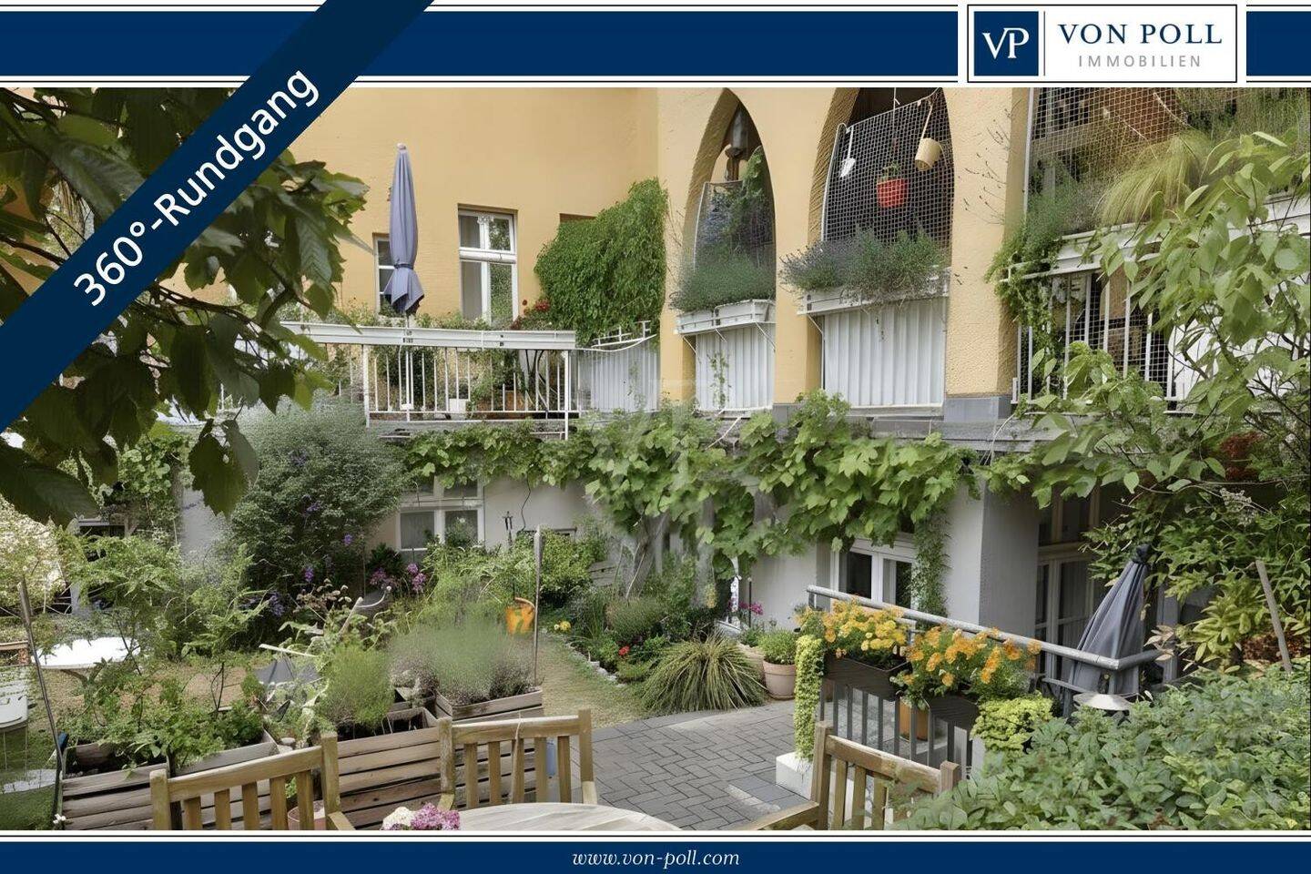 VON POLL | Denkmalgeschützte Altbauwohnung mit vielseitiger Nutzungsmöglichkeit