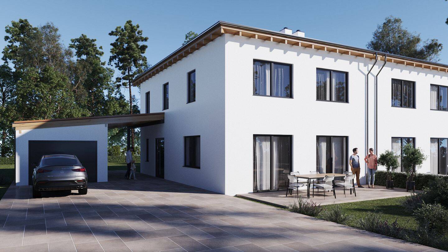 Einziehen statt Planen: Ihre neue Doppelhaushälfte mit Kamin, Garage & Carport, 94339 Leiblfing
