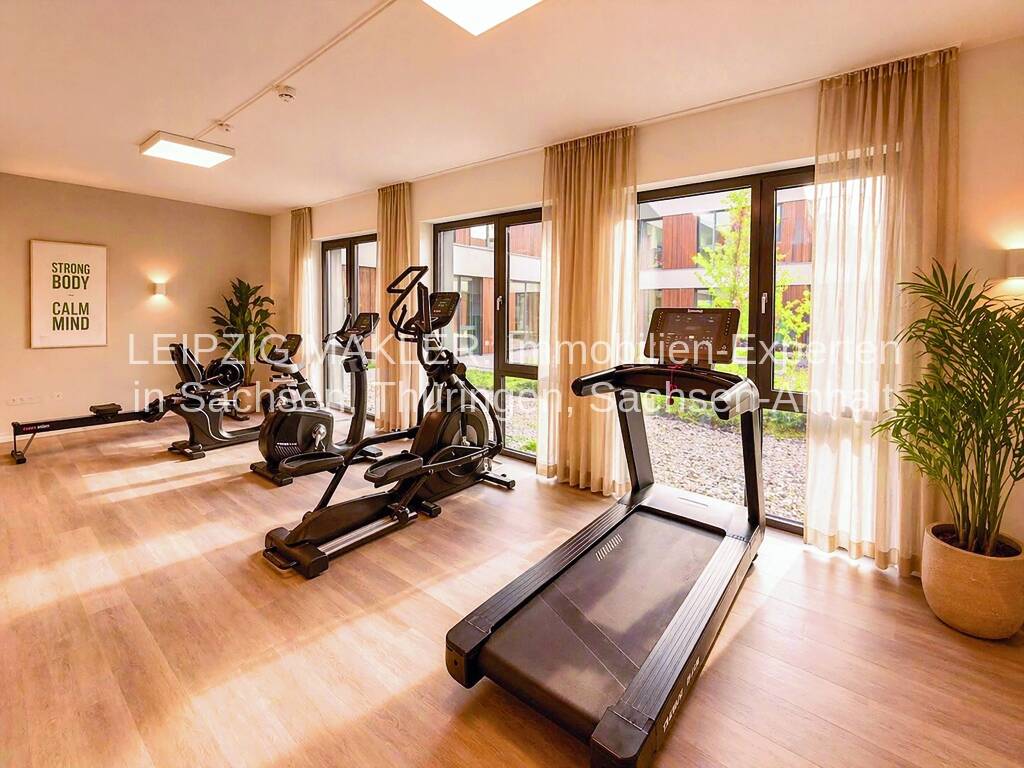 SOFORT EINZIEHEN: Premium Service-Wohnen: Fitnessstudio, Sauna, Swimmingpool, Terrassen, Gastronomie, 4442 Zwenkau