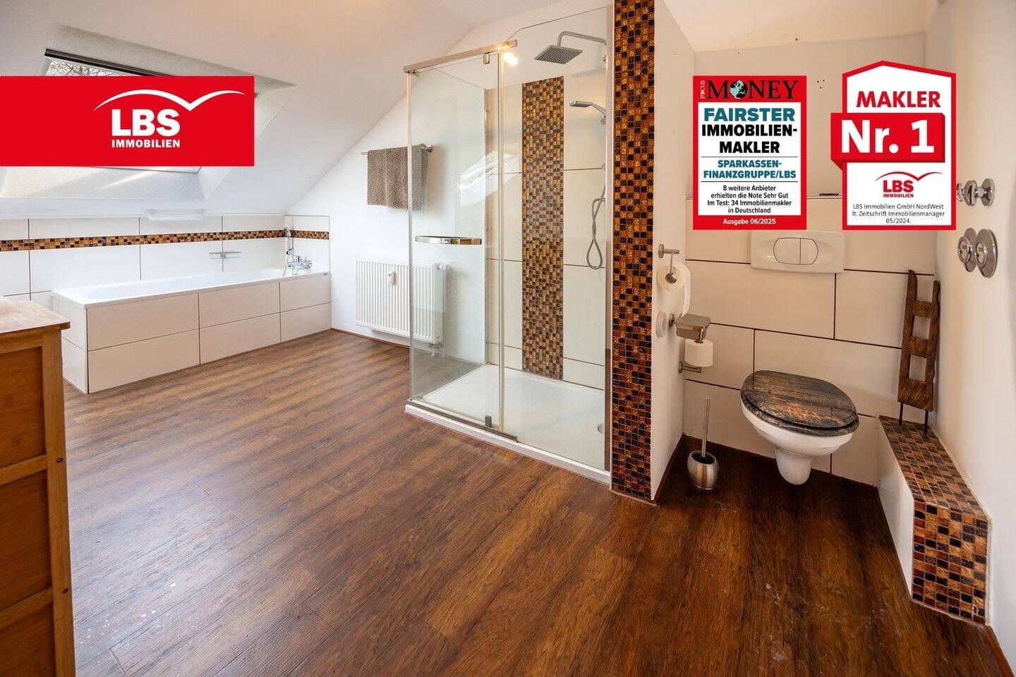 Dachgeschoß-Wohnung zum Wohlfühlen mit Balkon, großem Bad und Garage, 58511 Lüdenscheid