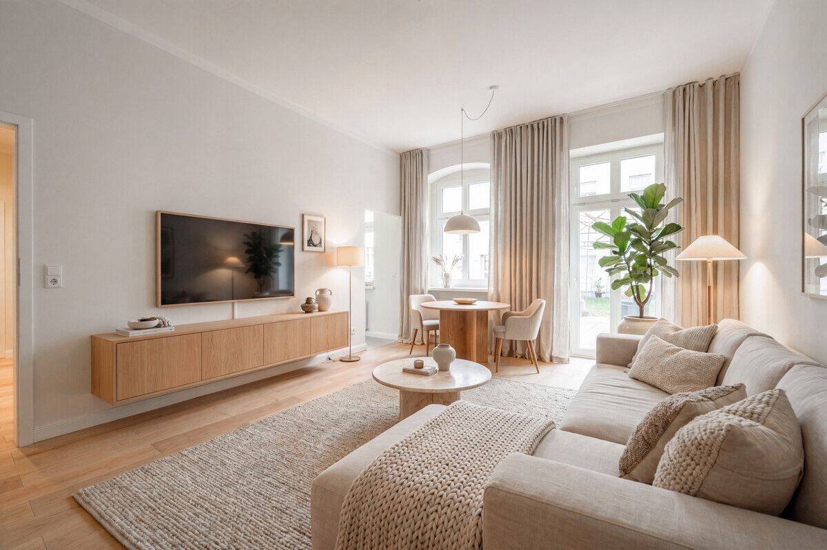 Erstbezug nach Sanierung: Attraktives Apartment mit Terrasse, neuem Badezimmer und hohen Decken, 12459 Berlin (Treptow-Köpenick)