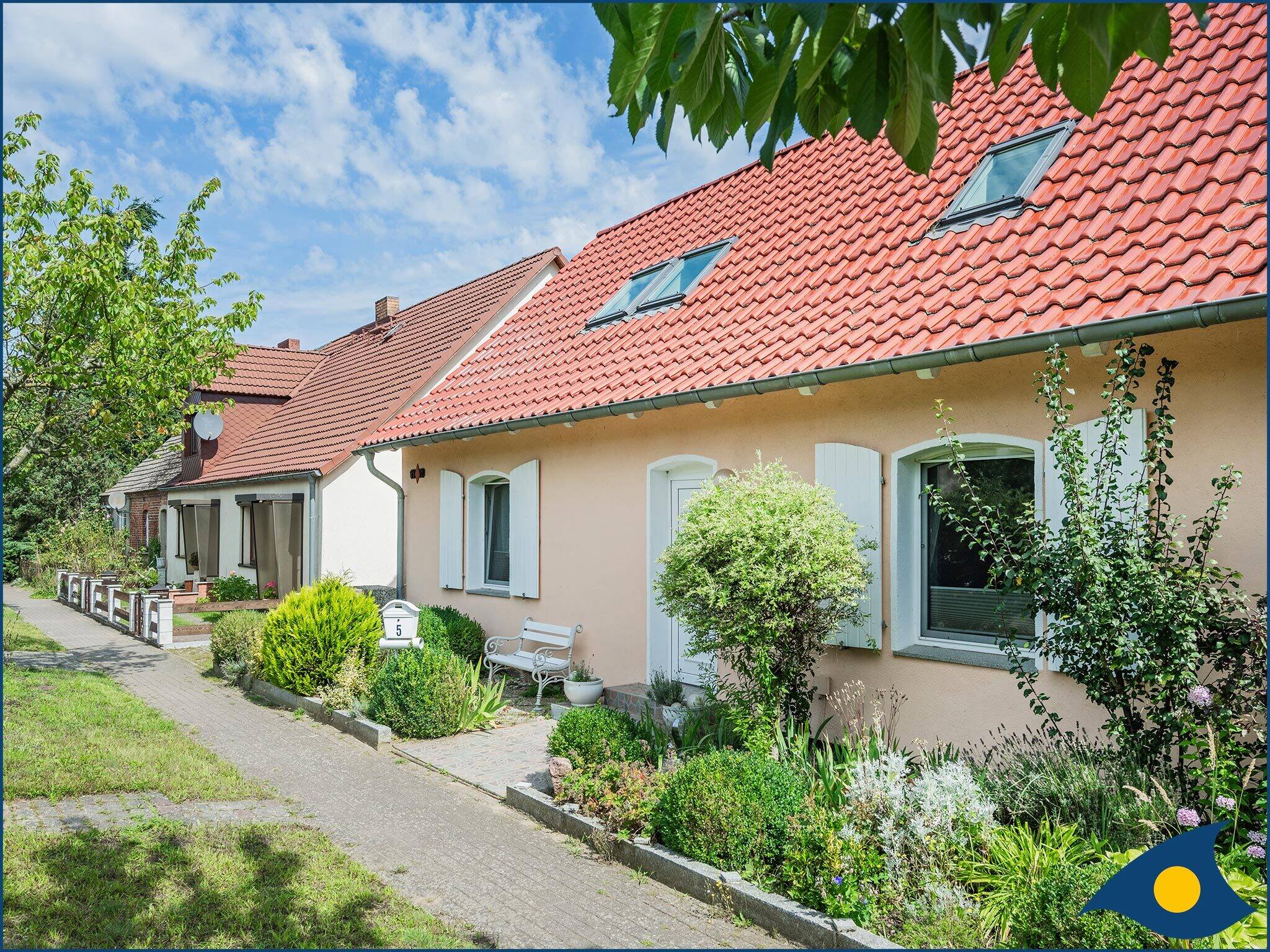 3-Zi-Inselwohnung in Wassernähe mit Schlossblick und Garten, voll ausgestattet, 17406 Stolpe auf Usedom