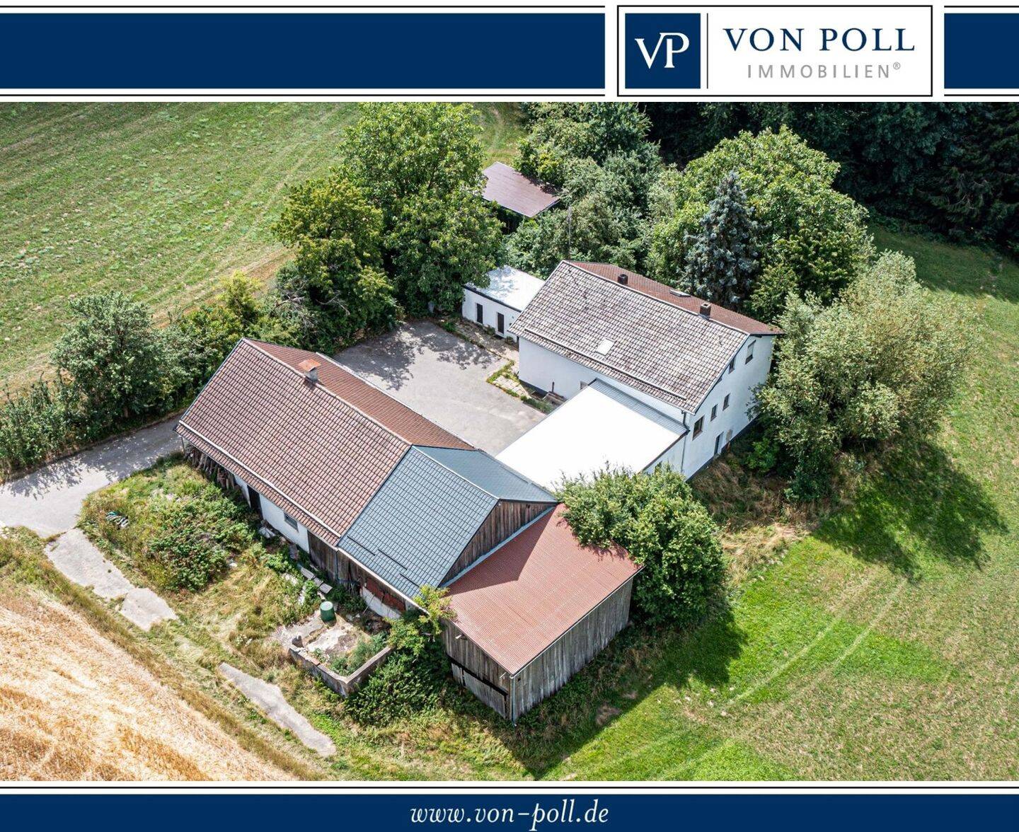 Seltene Alleinlage bei Cham – Resthof mit Nebengebäuden und großem Entwicklungspotenzial, 93413 Cham