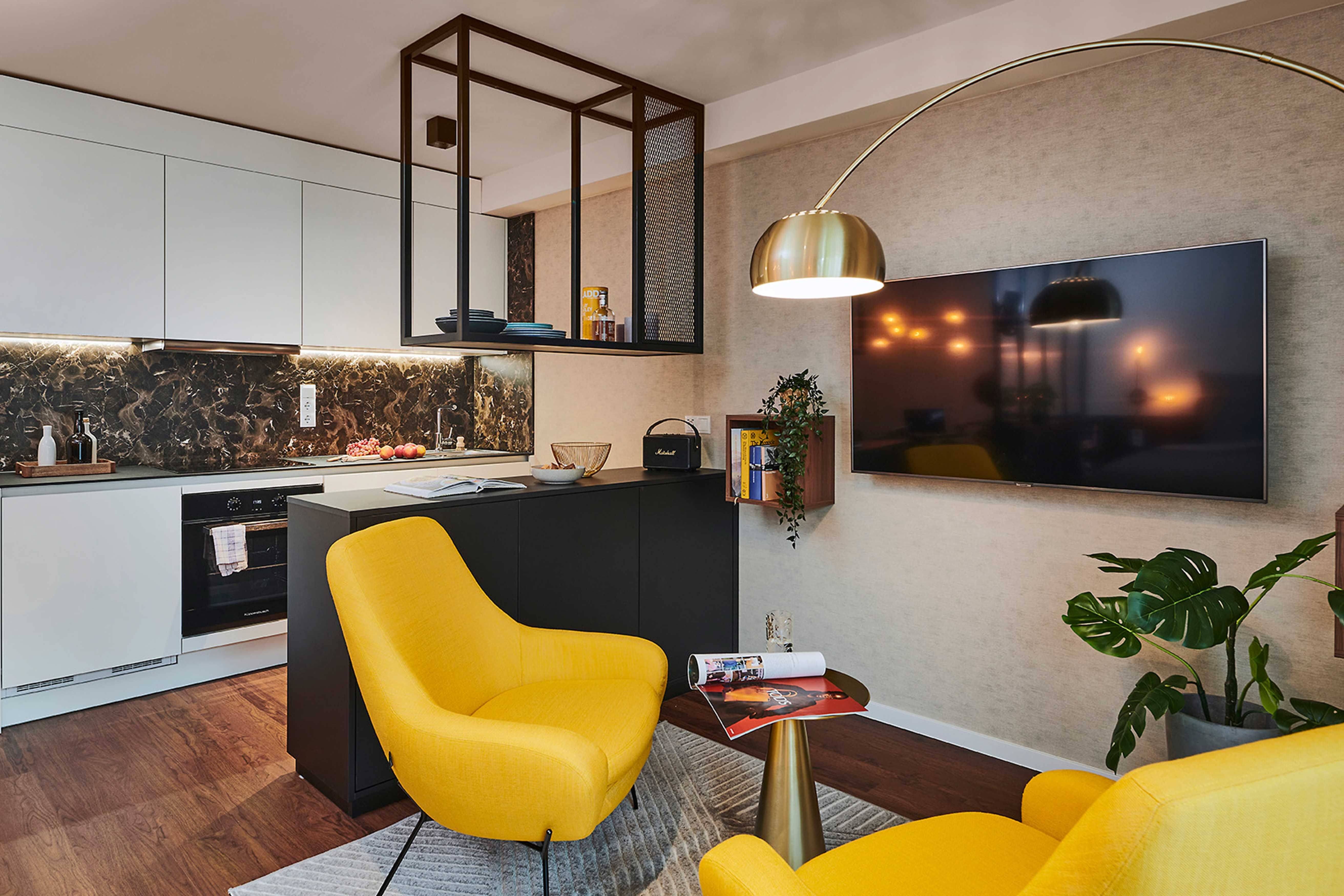 HAVENS LIVING: Kategorie Standard, 1,5 Zimmer vollmöbliertes Apartment Design TECH, 22769 Hamburg (Altona)