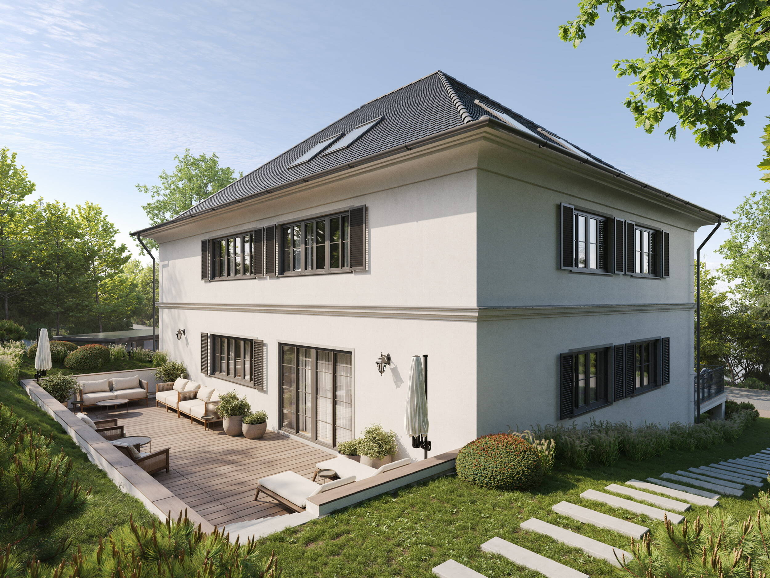Neubauvilla als Doppelhaushälfte zum Kauf in Top Lage, 84036 Kumhausen