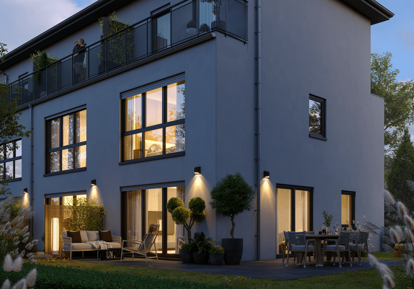 Courtagefrei & effizient: Neubau-Mittelreihenhaus mit Dachterrasse & Carport in Hamburg-Meiendorf, 22145 Hamburg (Wandsbek Farmsen-Berne Rahlstedt)