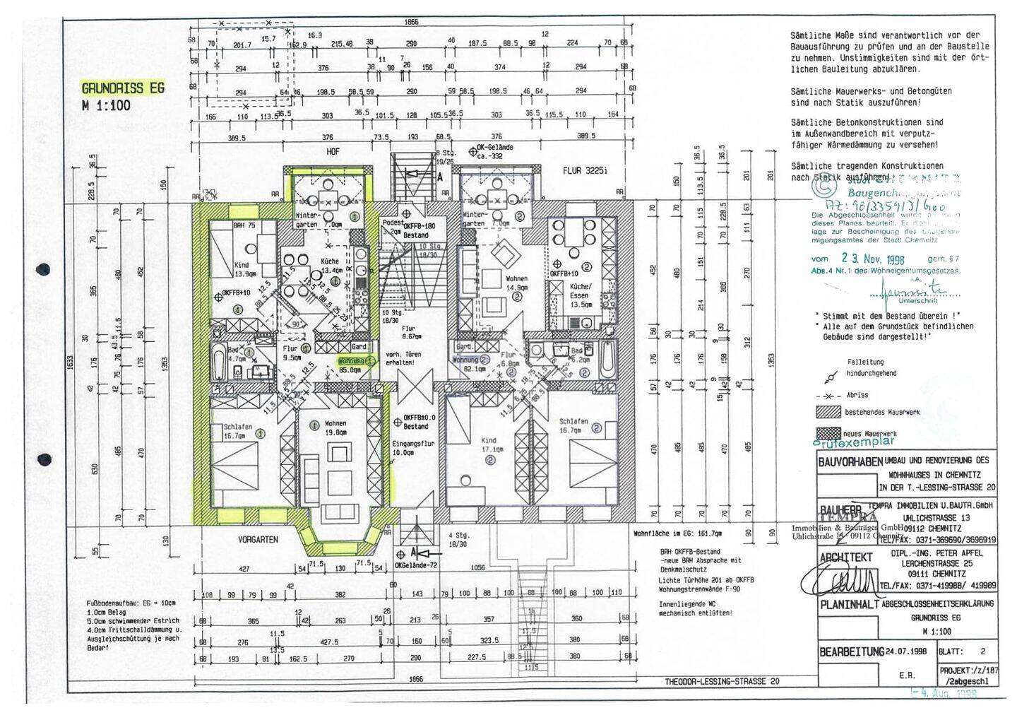 Ruhige und helle 3-Raum-Wohnung auf dem Kaßberg in Chemnitz, 9112 Chemnitz (Altendorf Kaßberg Zentrum)
