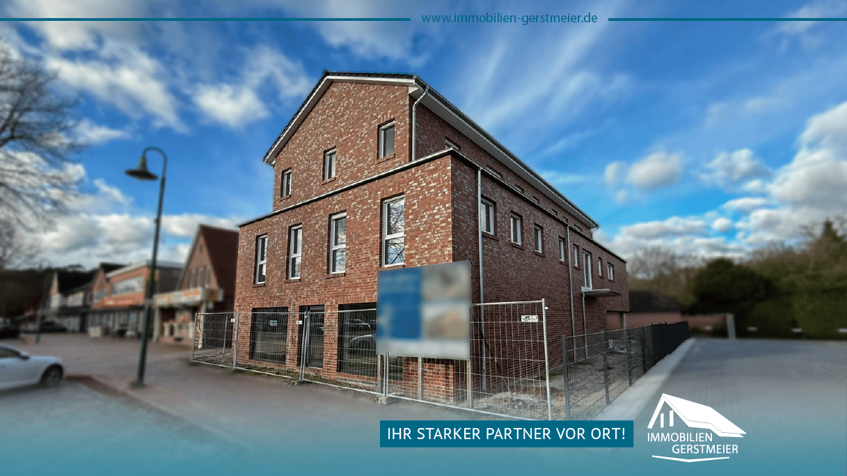 Neubau: Lichtdurchflutete 2-Zimmer-Wohnung im 1. Obergeschoss mit Aufzug, 26670 Uplengen