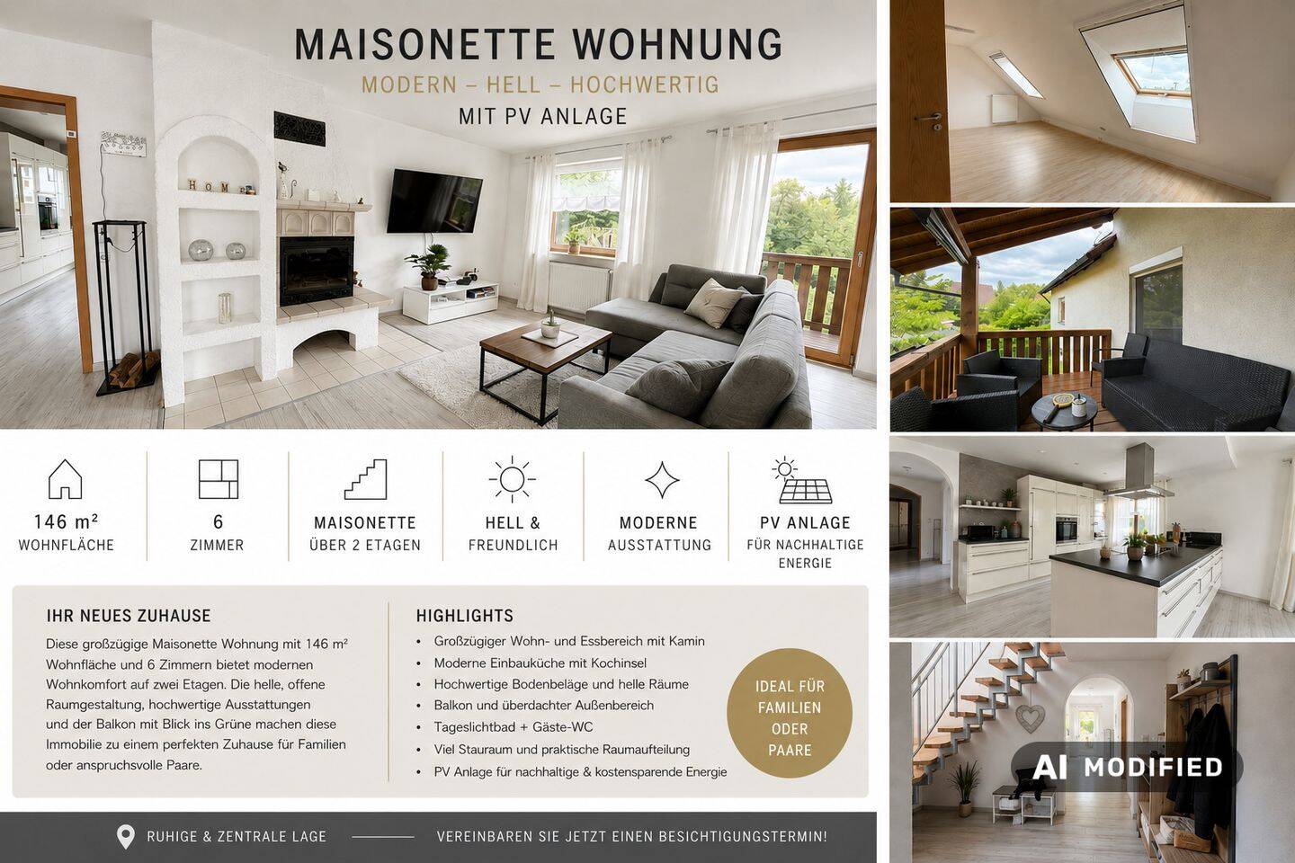 Moderne 6-Zimmer-Maisonette mit PV-Anlage – perfekt für Familien und Anleger!, 74639 Zweiflingen